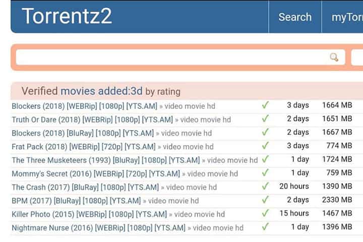 Torrentz2 - thepiratebay3