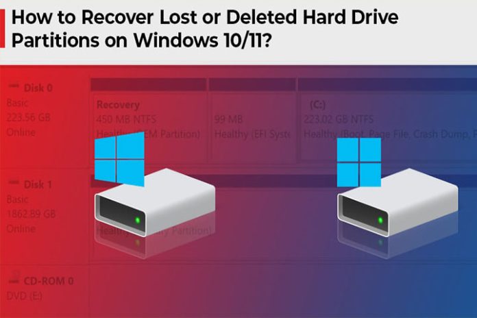 Recover Lost or Deleted Hard Drive Partitions On Windows 10