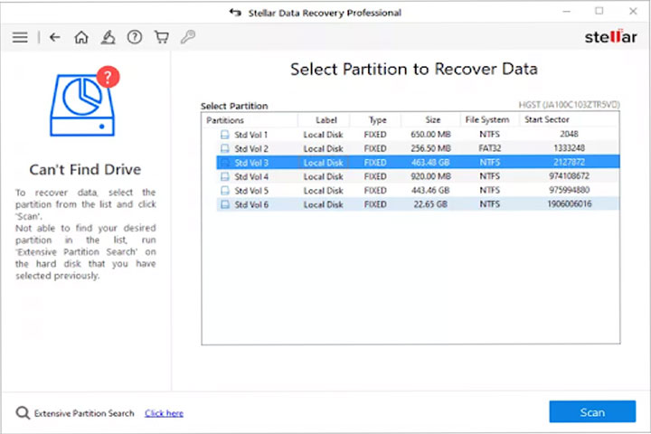 Select-Partition-to-Recover-Data-window