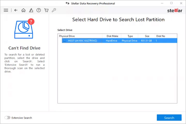 Select-the-hard-drive-to-identify-the-deleted-partition